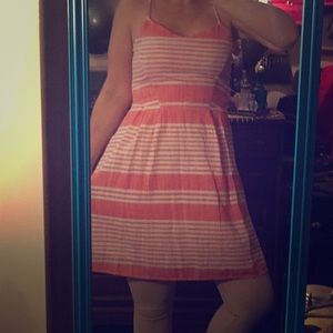 Pink Candy striped Barbie dress